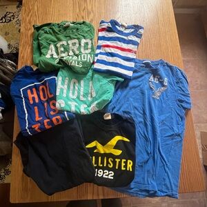 Y2k Aeropostale Hollister American Eagle  Lot of 7 Mens T-Shirts Muscle Small
